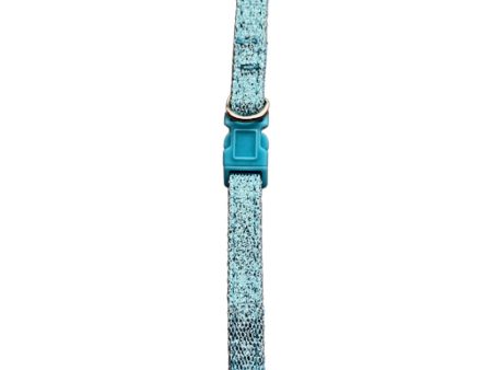 Sparkly Cat Collar - Blue Adjustable Comfortable Durable Pet Accessory Discount