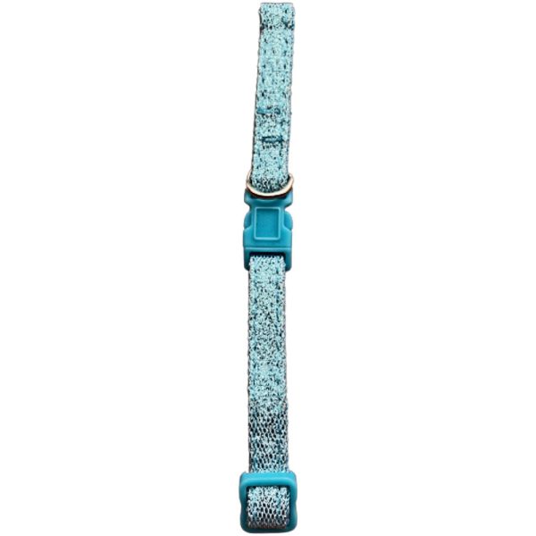 Sparkly Cat Collar - Blue Adjustable Comfortable Durable Pet Accessory Discount