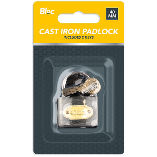 Cast Iron Padlock 40mm - Durable Secure Lock Gates Sheds Storage Online Hot Sale