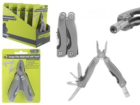 12-in-1 Torago Plier Multitool - Versatile Portable Tool Set Stainless Steel Compact Design For Discount