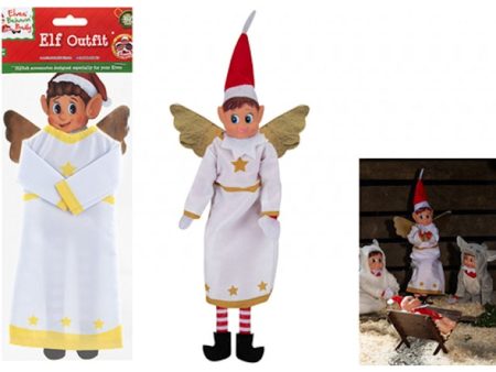 Angel Outfit For Elf - Christmas Xmas Naughty Elves Christmas Pranks Online now