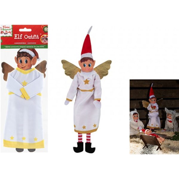 Angel Outfit For Elf - Christmas Xmas Naughty Elves Christmas Pranks Online now