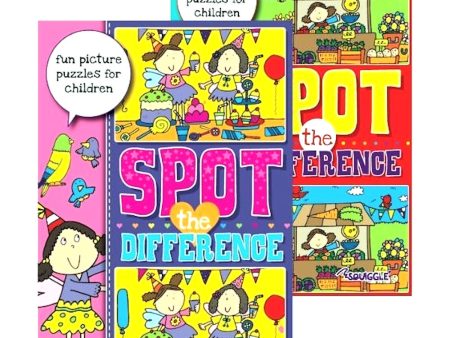 A4 Spot The Difference Activity Book - Assorted Challenging Puzzles Engaging Illustrations High Quality Paper For Cheap