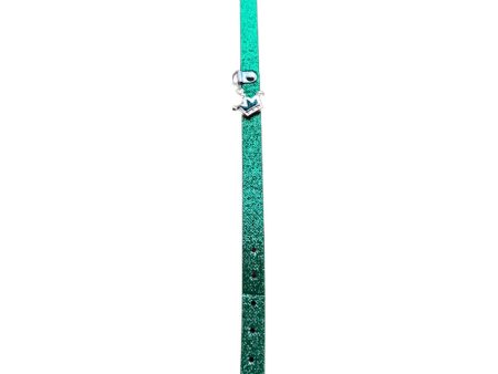 Glitter Dog Collar With Crown Green - Adjustable Sparkly Durable Pet Accessory Cheap