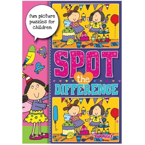 A4 Spot The Difference Activity Book - Assorted Challenging Puzzles Engaging Illustrations High Quality Paper For Cheap