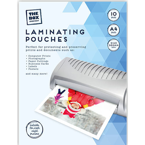 A4 Laminating Pouches 10 Pack - Thermal Laminator Sheets for Document Protection Sale