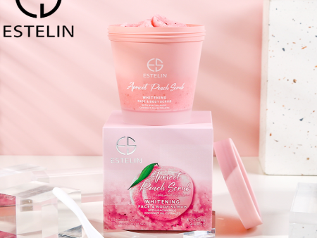 Estelin Apricot Peach Scrub Whitening Face & Body Scrub For Cheap