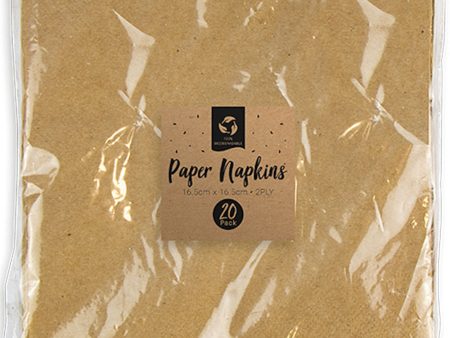 Biodegradable Paper Napkins - 20 Pack Eco-Friendly Party Tableware Discount