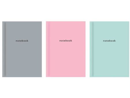 A6 Ruled Hardback Book - Assorted Pastel Colour Notebook Journal Dairy Online now