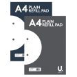 A4 Plain Refill Pad - Assorted Blank Pages Drawing Writing Durable Online Hot Sale