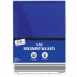 A5 Poly File Wallets - 5 Pack Strong Assorted Colours Durable Document Organisers Stationery Discount