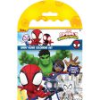 Spidey & Friends Carry Along Colouring Set - Portable Activity Kit Spider-Man Colouring Pages Crayons Online