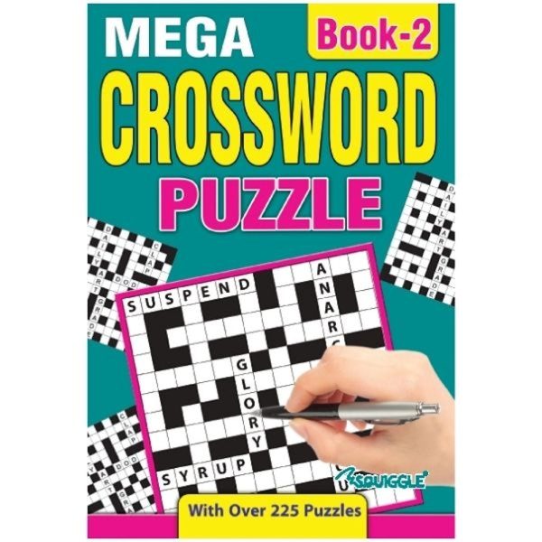 A5 Crossword Book - Assorted Challenging Puzzles High Quality Paper Relaxing Brain Teasers Discount