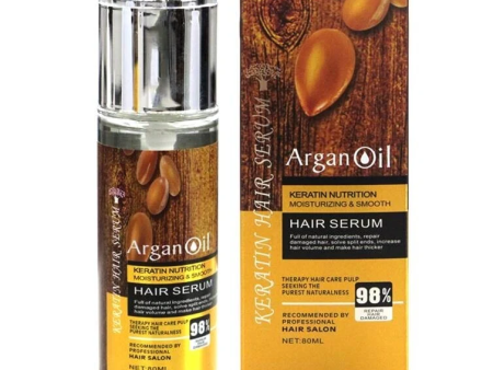 Keratin Hair Serum Argan Oil Keratin Nutrition Moiturizing & Smooth 80ML Hot on Sale