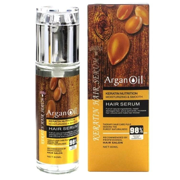 Keratin Hair Serum Argan Oil Keratin Nutrition Moiturizing & Smooth 80ML Hot on Sale