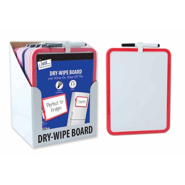 A4 Magnetic Dry Wipe Board - Assorted Write On Wipe Off Pen Office School Supplies Message Board Online Hot Sale