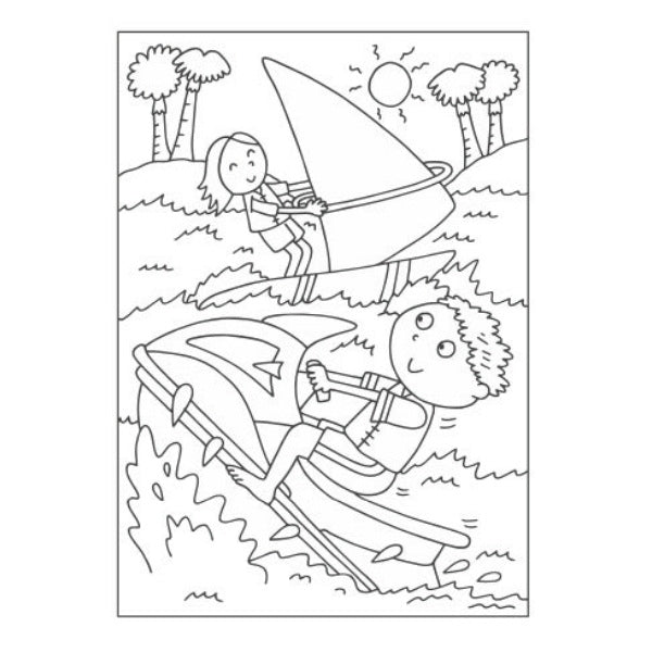 A4 Super Cool Sports Colouring Book - Sports Athletes High Quality Sports Fan Discount