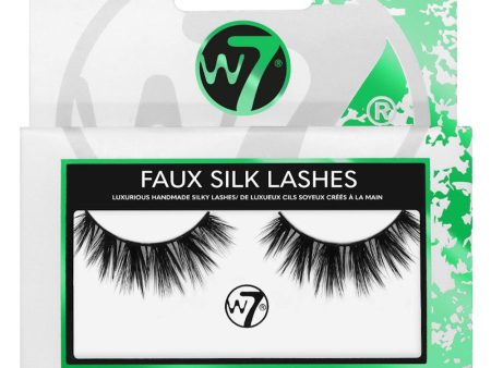 W7 Cosmetics Faux Silk False Fake Eyelashes - Aphrodite Reusable Lightweight Natural Look Adhesive Included For Cheap