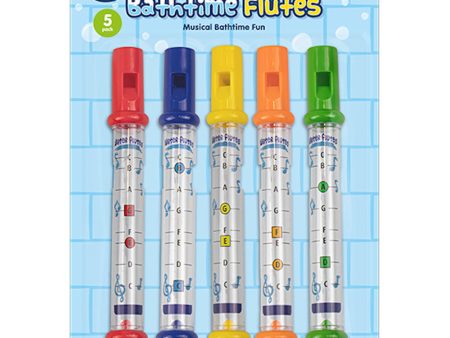 Bathtime Flutes - 5 Pack Kids Bath Tub Toys Musical Instruments Online Sale