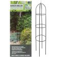 Black Garden Obelisk 1.9m - Decorative Climbing Plant Support Metal Structure Elegant Outdoor Feature Cheap