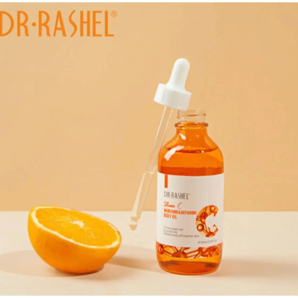 Combo - Dr. Rashel Vitamin C Brightening & Nourishing Body Lotion,  Face Body Scrub & Body Oil Hot on Sale