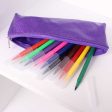 Brush Fibre Pens - 10 Pack Assorted Bright Colours Drawing Colouring Art Supplies Discount