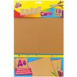 A4 Kraft Card - 15 Sheets Brown Plain Craft Paper Scrapbooking Creative DIY Cheap