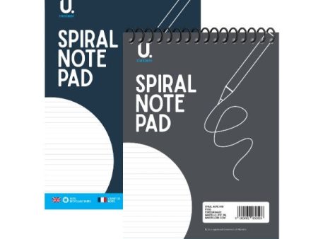 A4 Spiral Notepad - Single Assorted Convenient Size Note Taking Lined Paper Online now