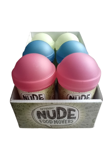 ( Pack Of 6 )Smash Nude Food Movers Snack Tube - Pink   Green   Blue Discount