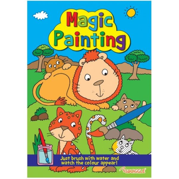 A4 Magic Painting Book - Assorted Mess Free Painting Activity Water Reactive Creativity For Discount