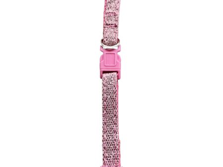 Sparkly Cat Collar - Pink Adjustable Comfortable Durable Pet Accessory Online Sale