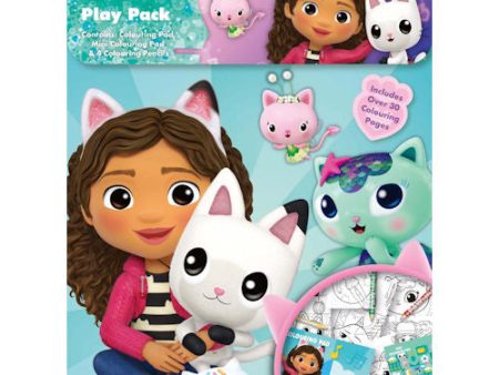 Gabby s Dollhouse Play Pack Colouring Set - Colouring Pad Mini Colouring Pad Colouring Pencils Colouring Pages Creative Playtime Sale