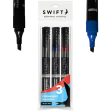 Assorted Permanent Markers - Pens 3 Pack Bold Coloured Ink Smooth Flow Supply