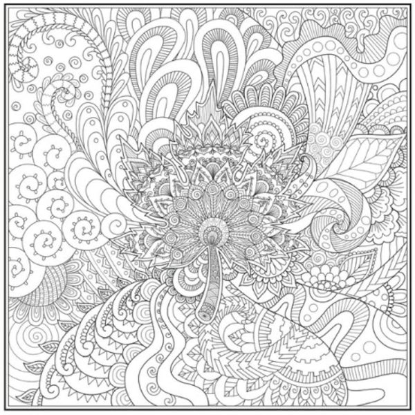 Beautiful Happy Advanced Colouring Book - Single Assorted Intricate Designs High Quality Relaxation Online Hot Sale