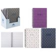 A5 Spiral Bound Notebook - Assorted Design Writing Journal School Office Stationery Sale