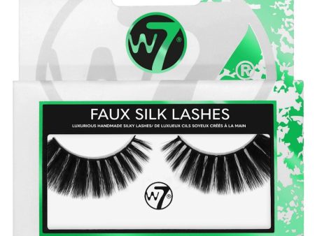 W7 Cosmetics Faux Silk False Fake Eyelashes - Electra Reusable Lightweight Natural Look Adhesive Included Online Hot Sale