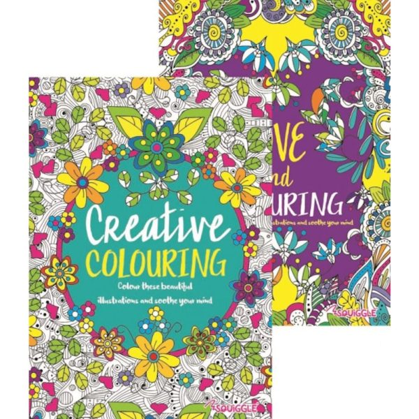 A4 Advanced Colouring Book - Assorted Detailed Designs Intricate Patterns High Quality Paper Relaxing Art Therapy Online now