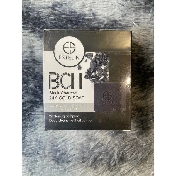 Estelin Black Charcoal 24K Gold Soap Online Hot Sale