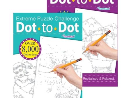 A4 Extreme Dot-to-Dot - Assorted Challenging Puzzles High Quality Relaxing Brain Teasers For Sale