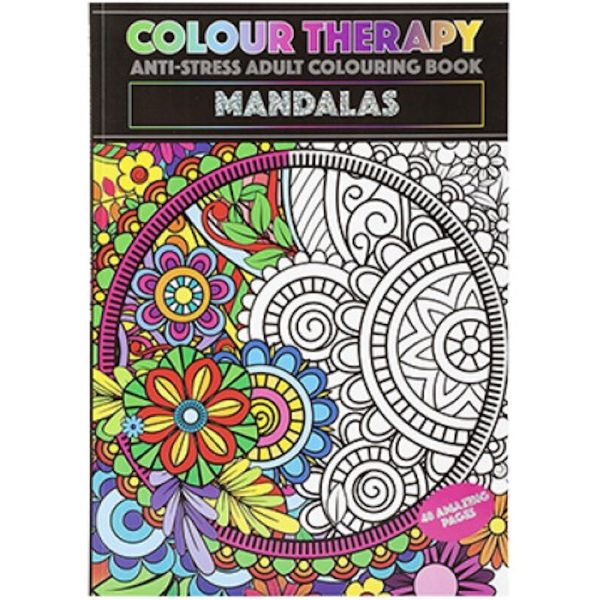 A4 Mandalas Colouring Book - Colour Therapy Relaxing Adult Colouring Book Online