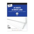 A4 White Card - 30 Sheets 150gsm Crafting Paper Supplies Art School Office Cheap