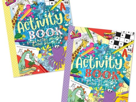 A4 Superior Activity Book - Assorted Kids Crafts Drawing Puzzles Fun Learning Online now