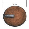 Dual Facial Cleaning Sponge - Brown on Sale