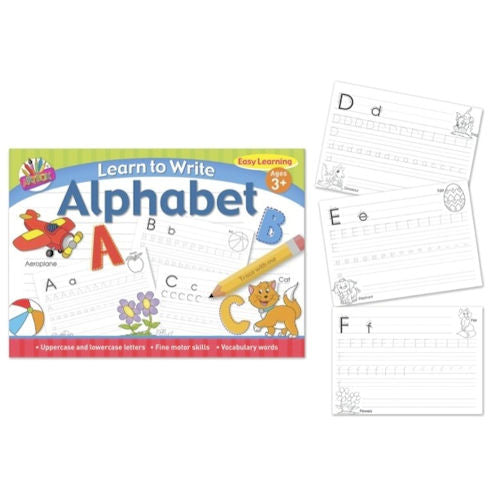 A4 Learn To Write Your Letters Book - Educational Alphabet Writing Practice Fashion