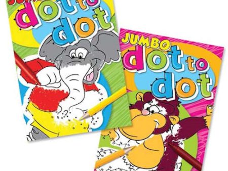 A4 Super Jumbo Dot To Dot Book - Assorted Kids Activity Fun Learning Drawing Online now