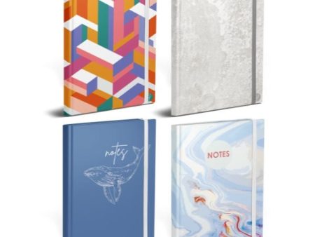 A6 Modern Notebook - Single Assorted Compact Size Lined Cute Design Online Sale