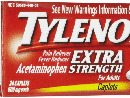 TYLENOL - EXTRA STRENGTH CAPLETS 100 S - 12CT UNIT Online now