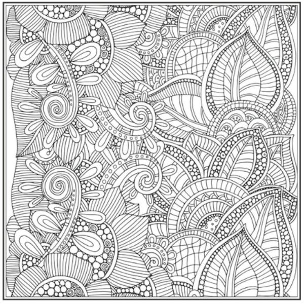 Beautiful Happy Advanced Colouring Book - Single Assorted Intricate Designs High Quality Relaxation Online Hot Sale