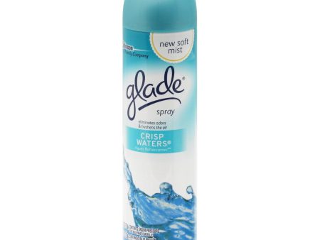 GLADE - AIR FRESHENER - CRISP WATERS 8 OZ - 12CT CASE Hot on Sale