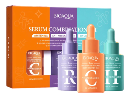 Bioaoua Serum Combination Set - ( Whitening-Anti-Wrinkle-Hydrate ) Fashion